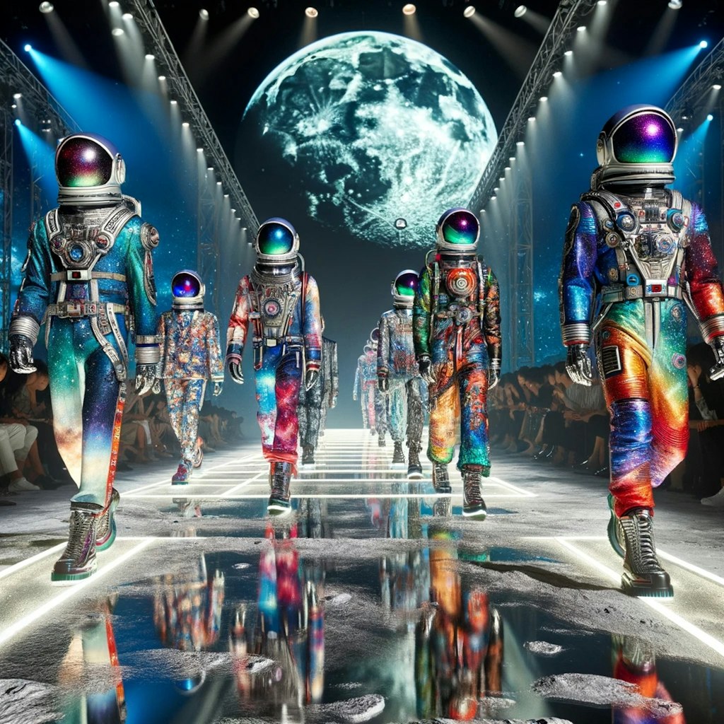 宇宙服のファッションショー