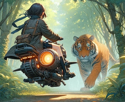 ある日～、森の中～、虎さんと～、出会った～♪　デカ