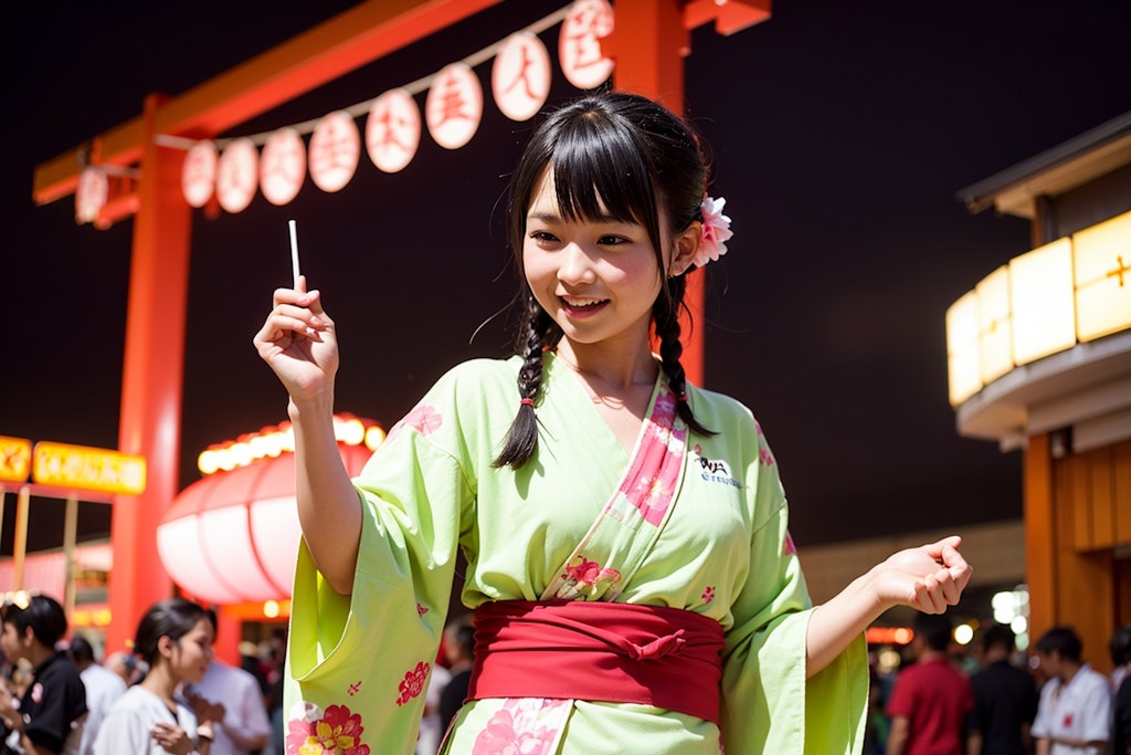 夏祭りの夜