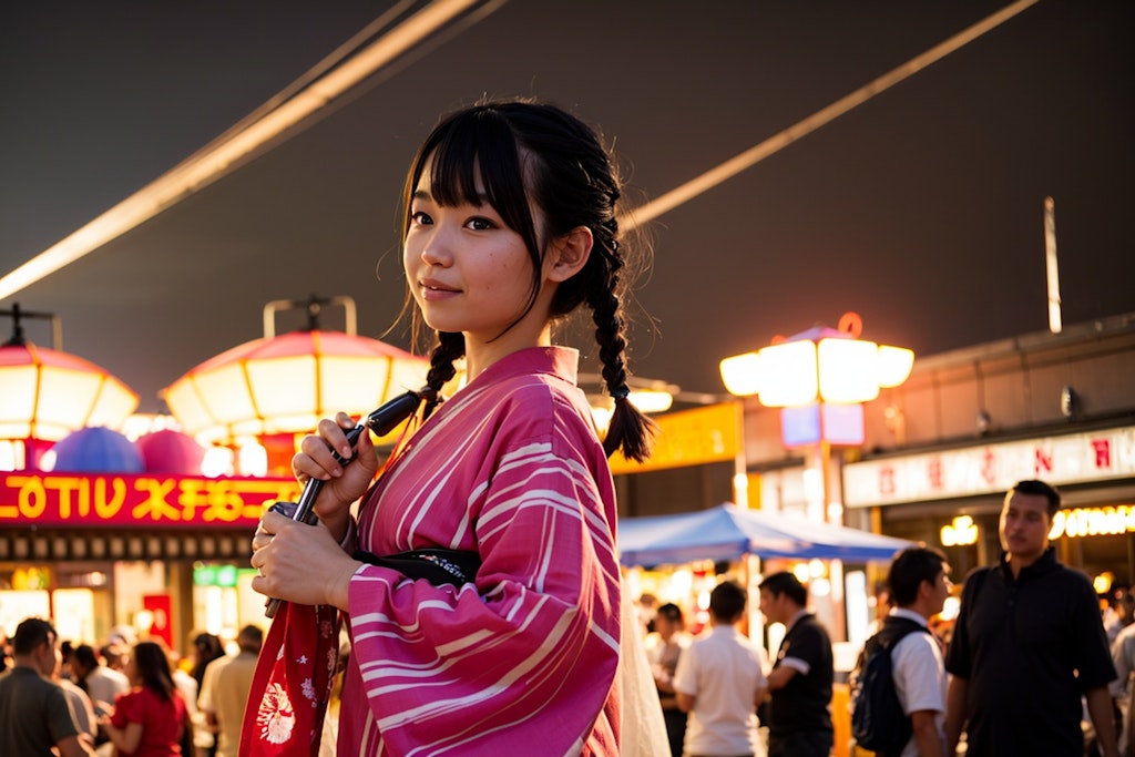 夏祭りの夜