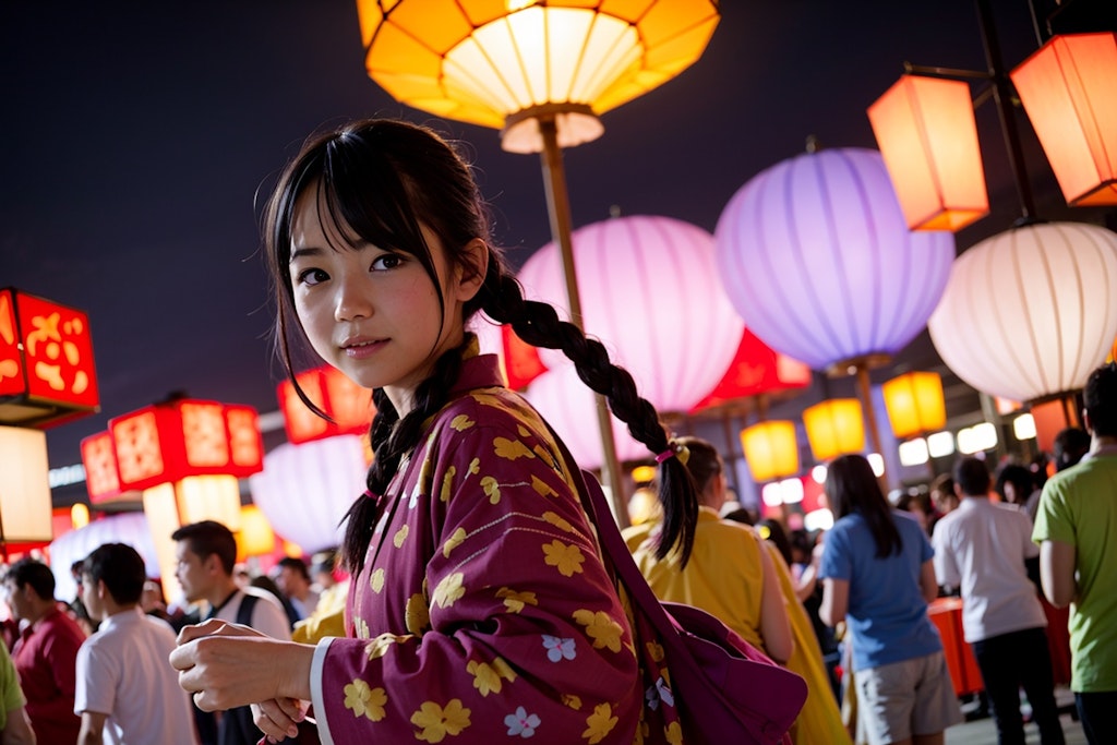 夏祭りの夜