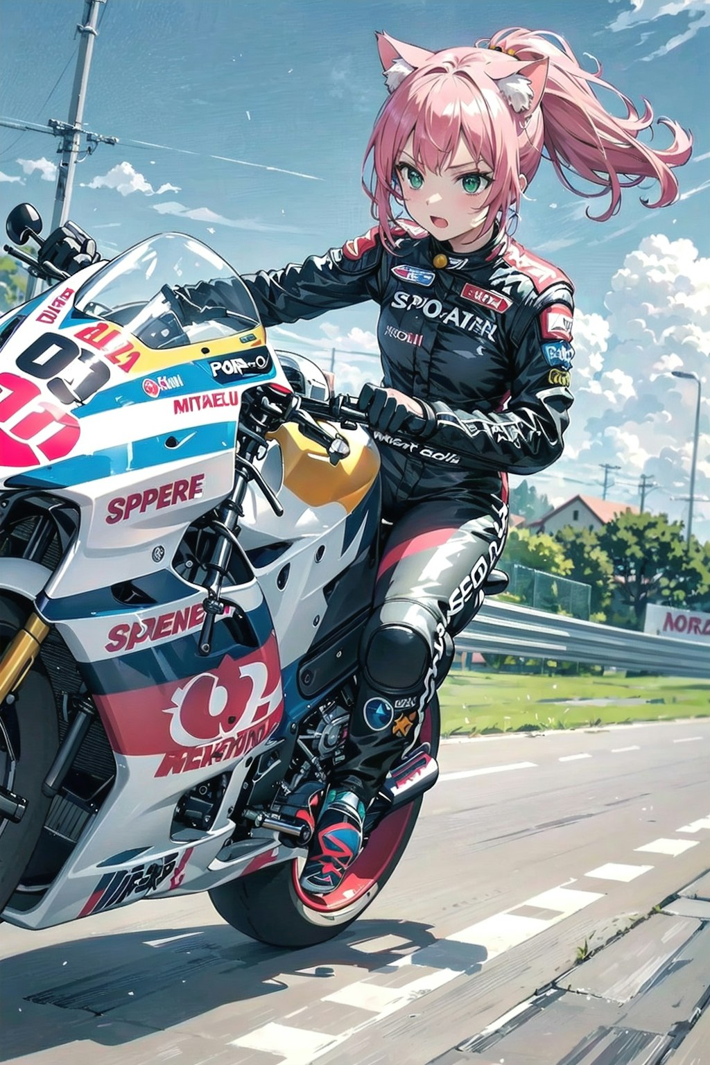 キャハッ💕とライドオーン🏍