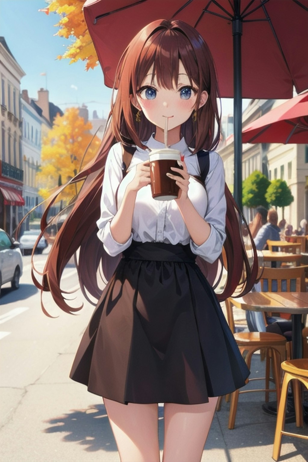 カフェ好きな女の子