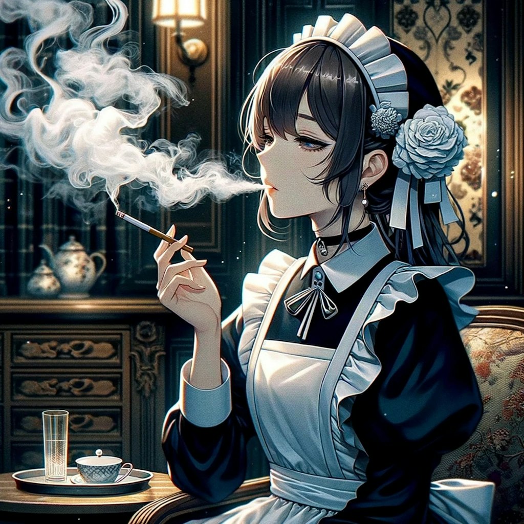 喫煙家メイド