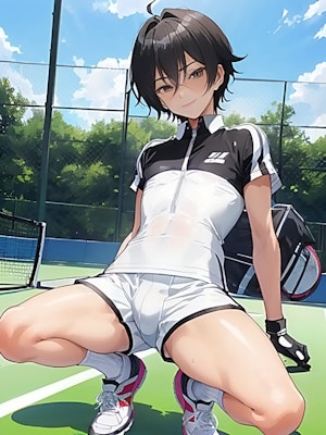 テニス少年　【黒】