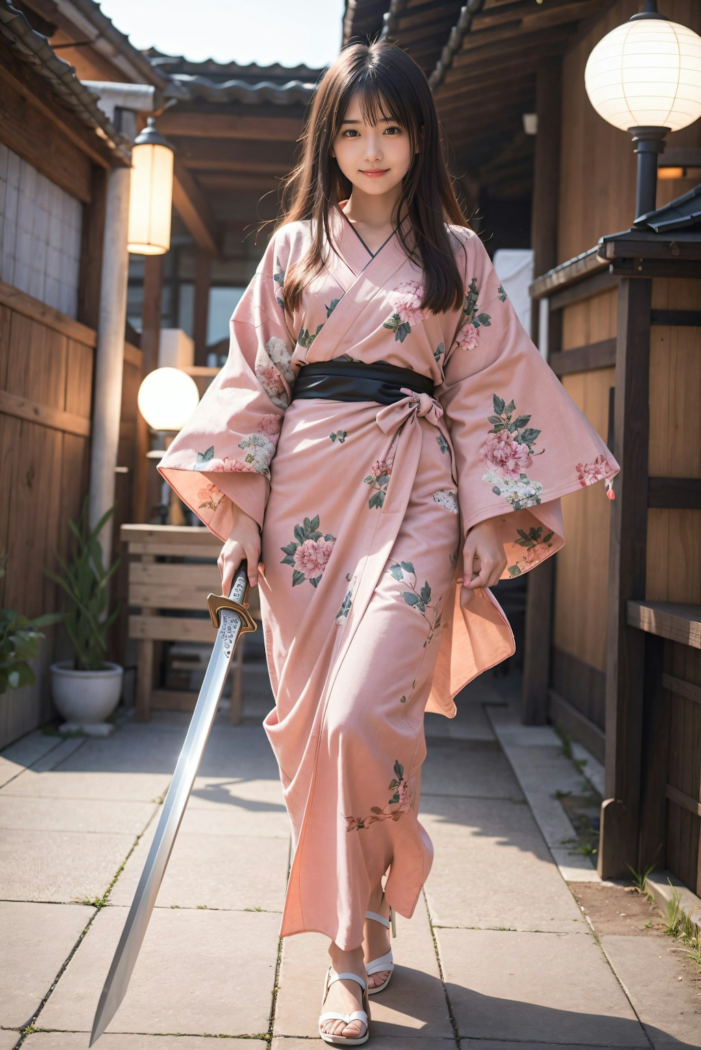 着物の剣士