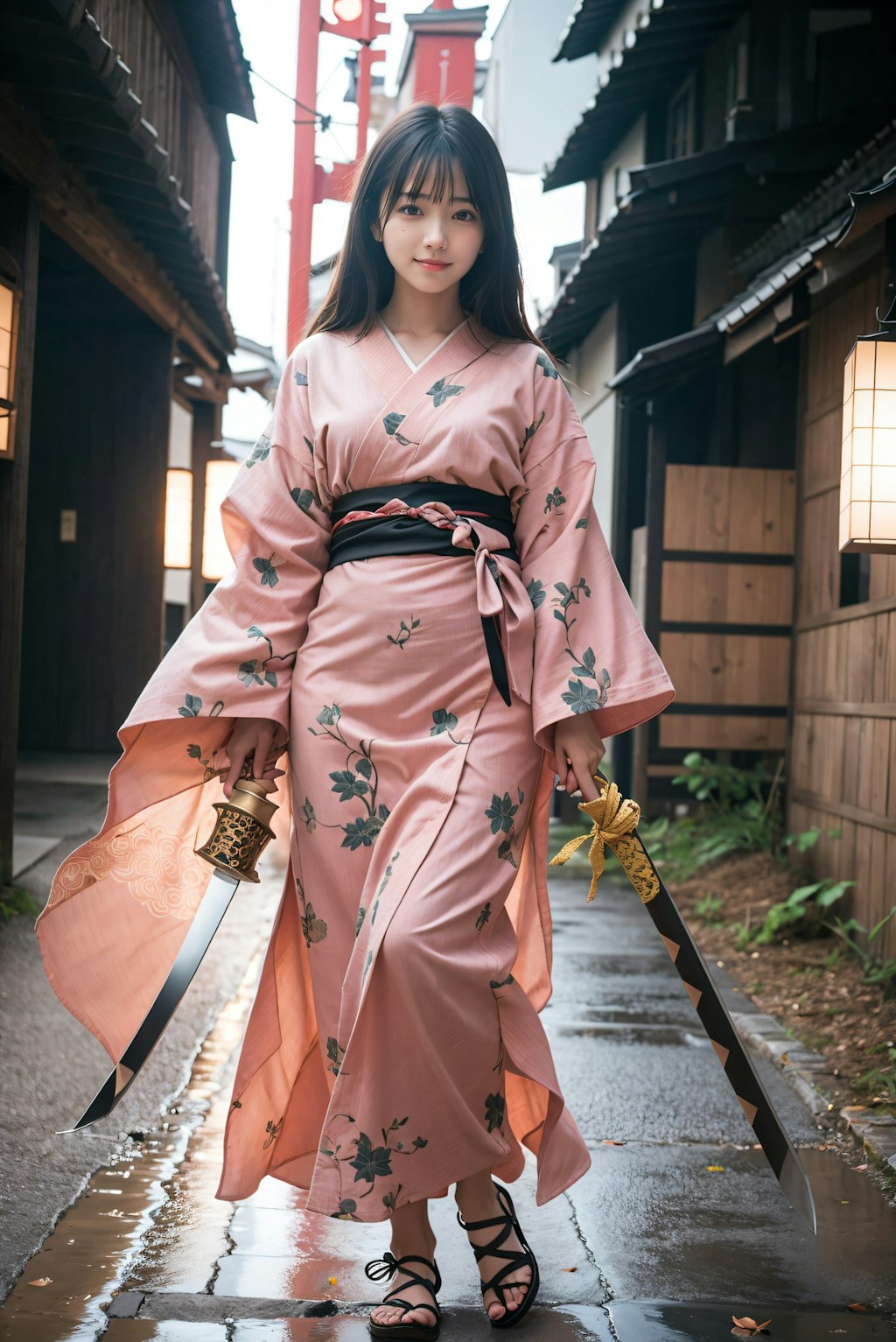 着物の剣士