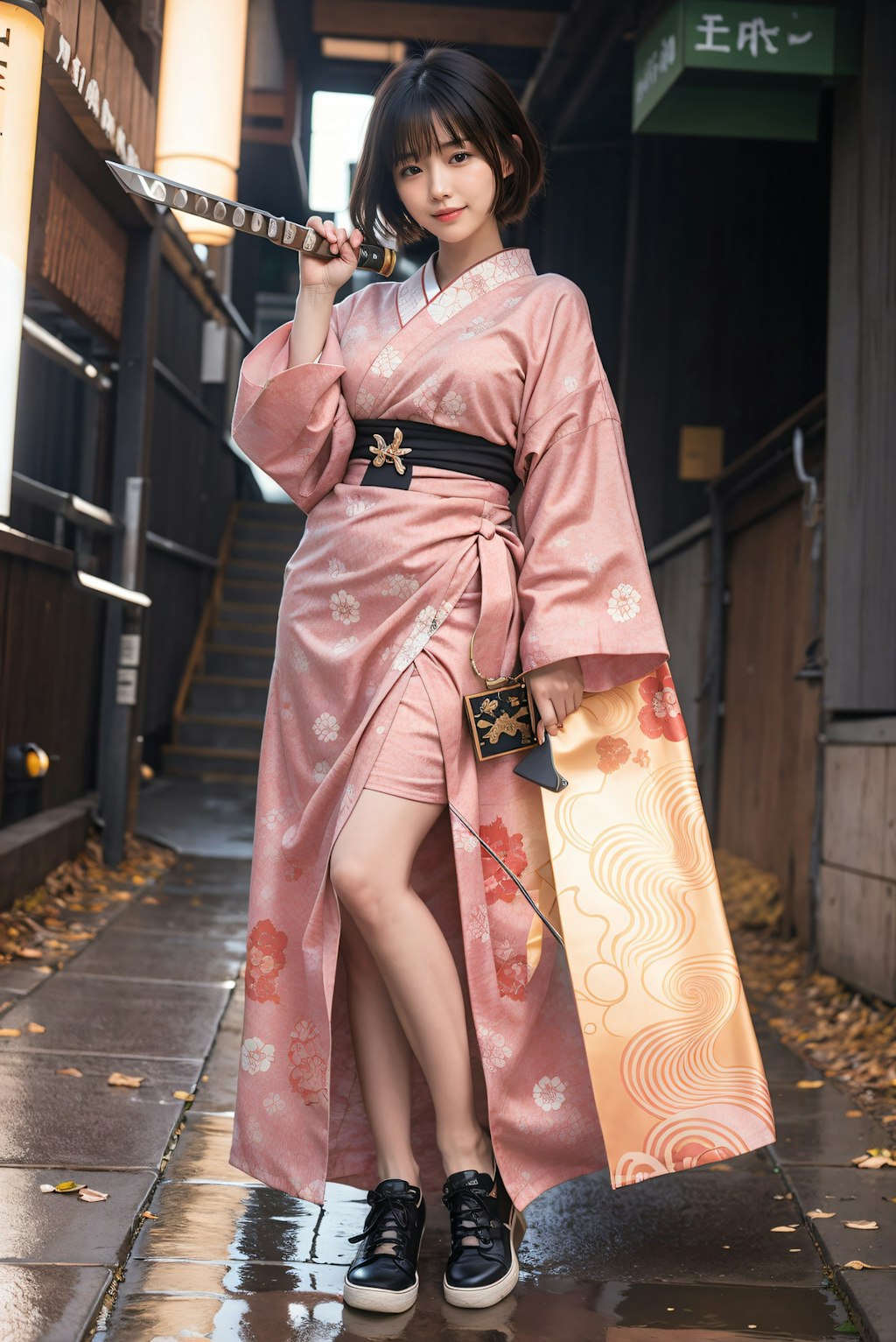 着物の剣士