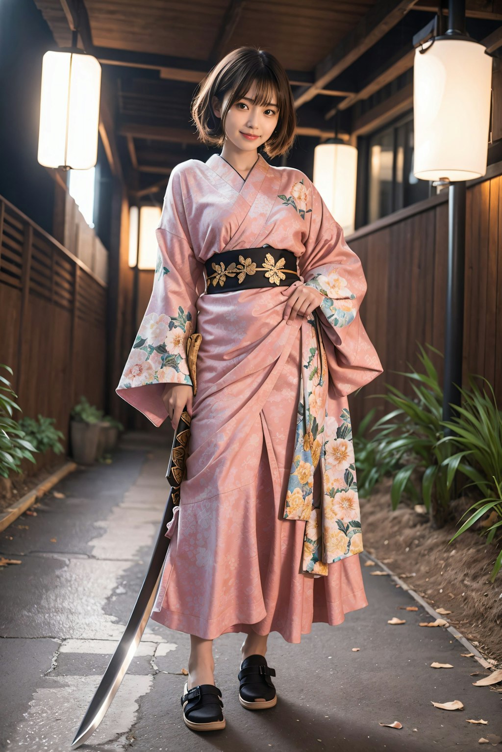 着物の剣士