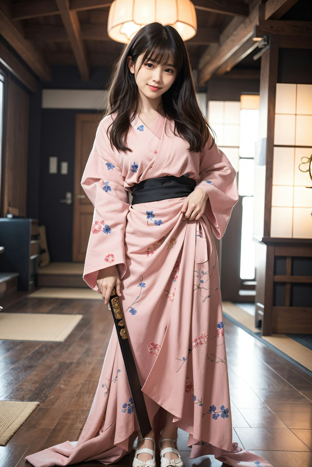 着物の剣士