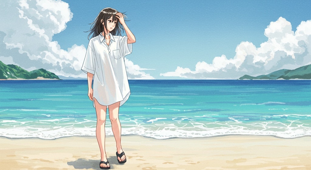 やはり……オーバーサイズでは男物のYシャツを着せたい！(魂の叫び)-ImageFX編