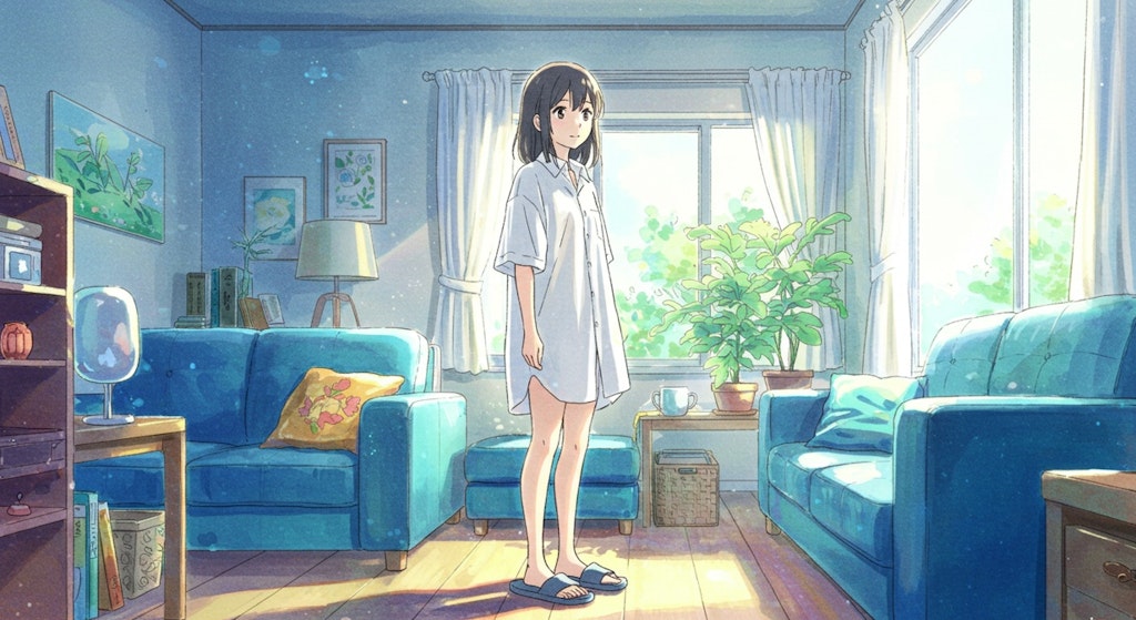 やはり……オーバーサイズでは男物のYシャツを着せたい！(魂の叫び)-ImageFX編