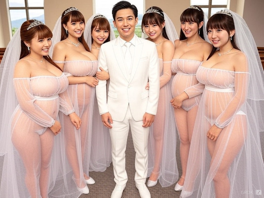 一夫多妻婚　Longドレス２