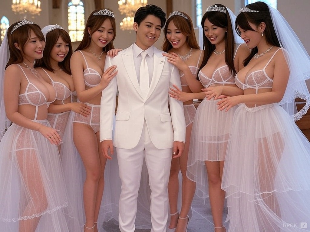 一夫多妻婚　Longドレス２