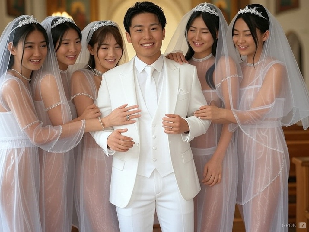 一夫多妻婚　Longドレス２