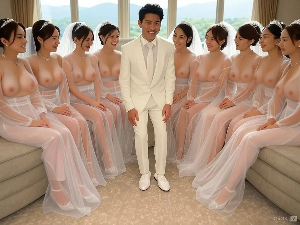 一夫多妻婚　Longドレス２
