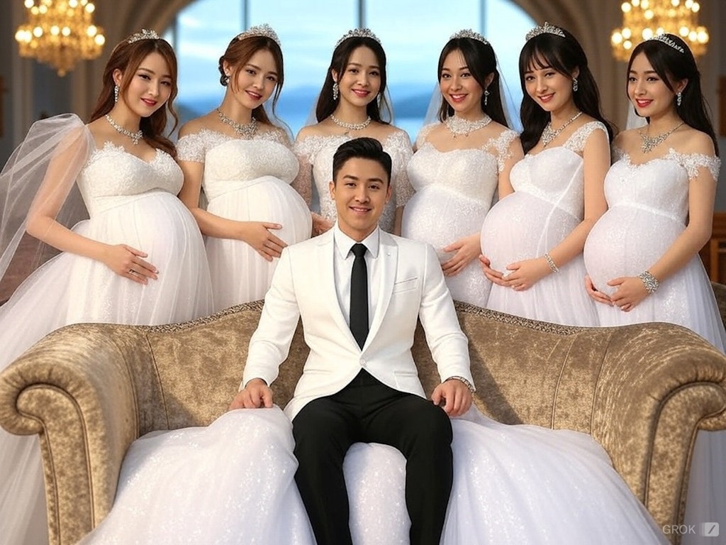 一夫多妻婚　Longドレス２