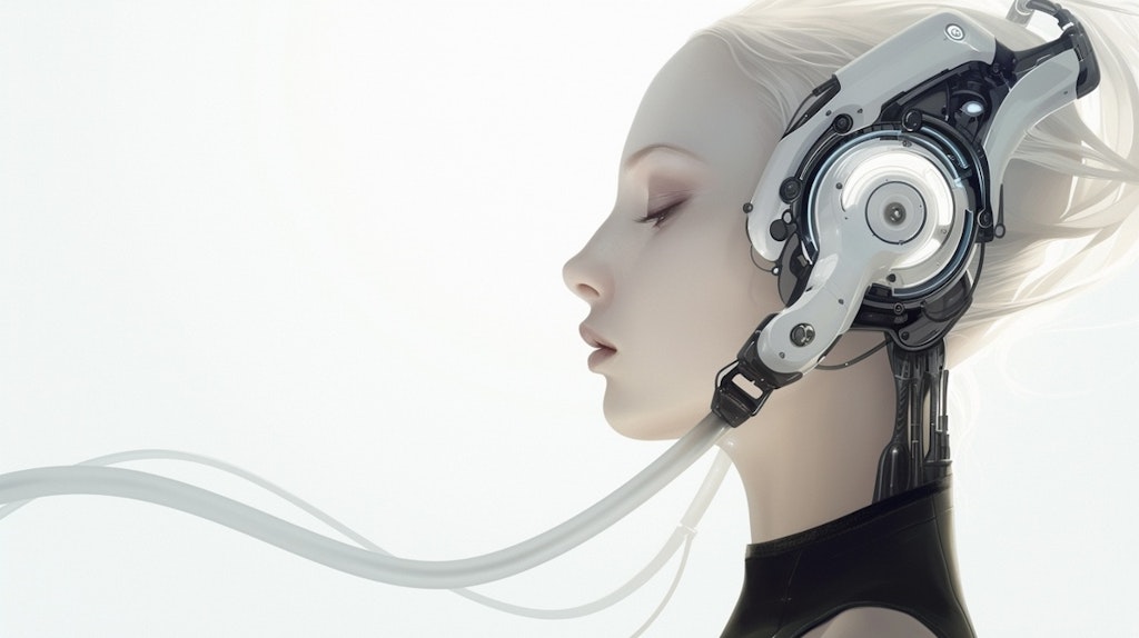 Futuristic headphones