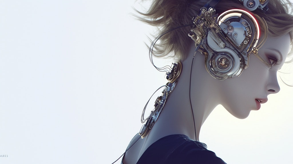 Futuristic headphones