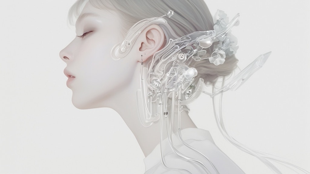 Futuristic headphones