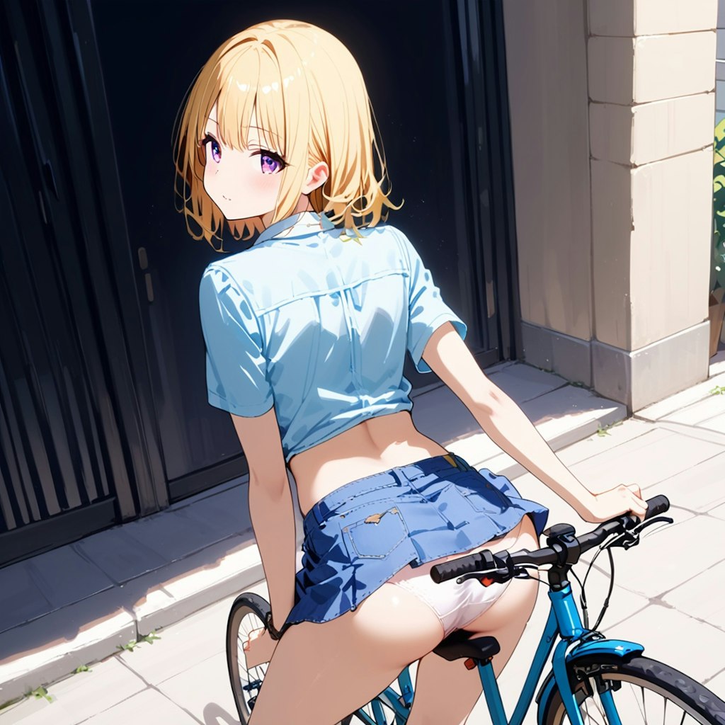 デニミニで自転車_HALO