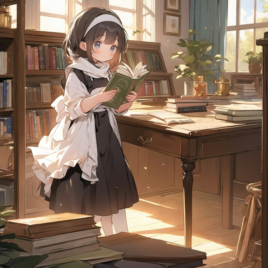 サボって読書少女