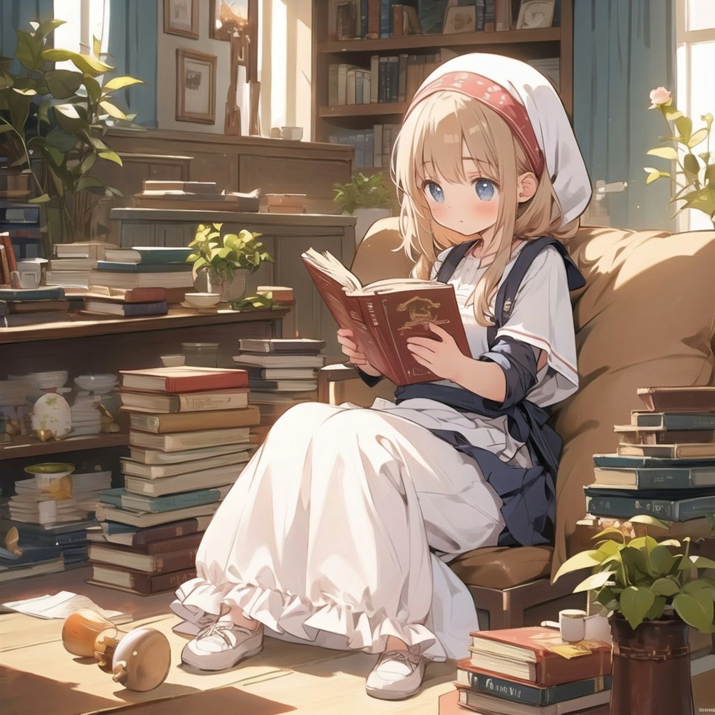 サボって読書少女