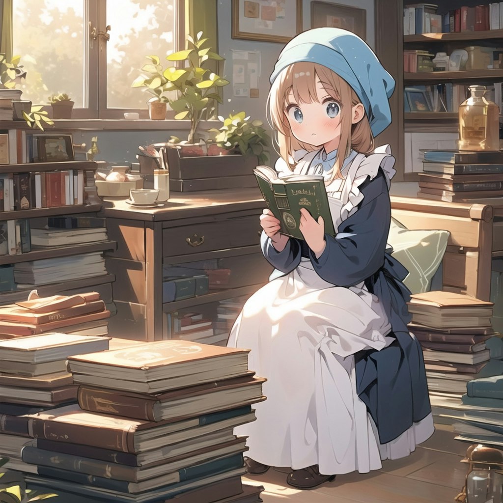 サボって読書少女