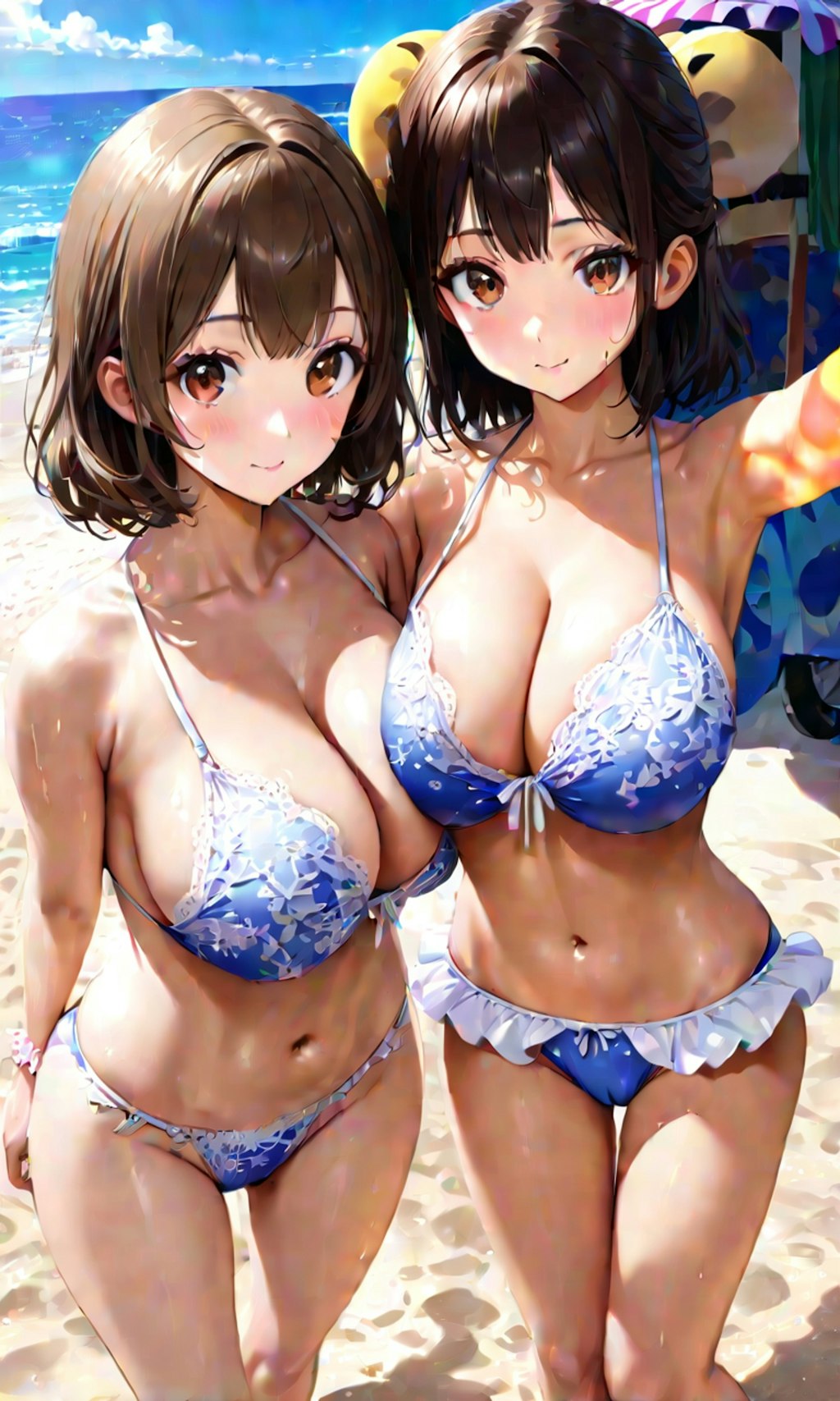 水着と女子高校生と