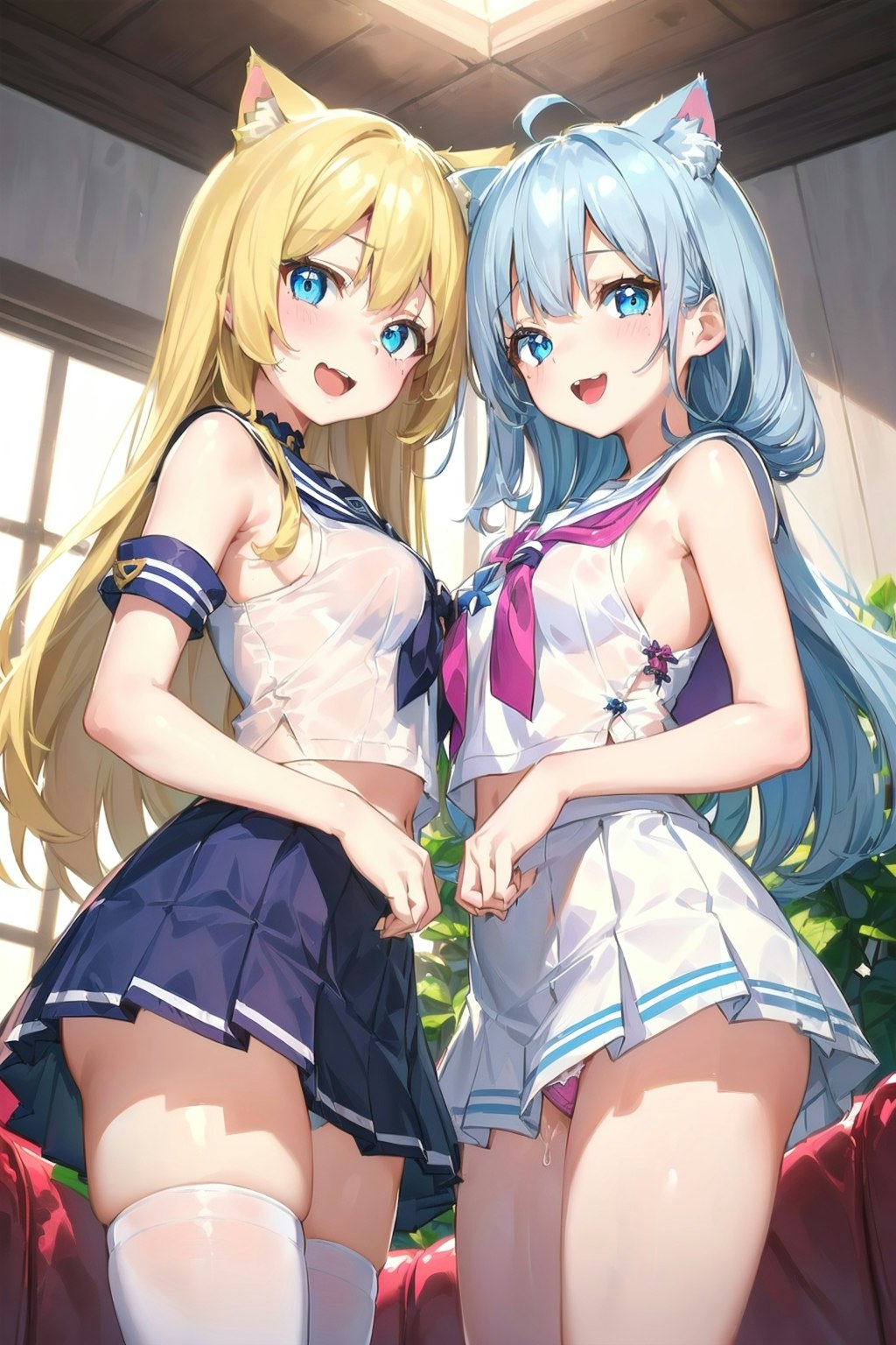 フロントパンチラ