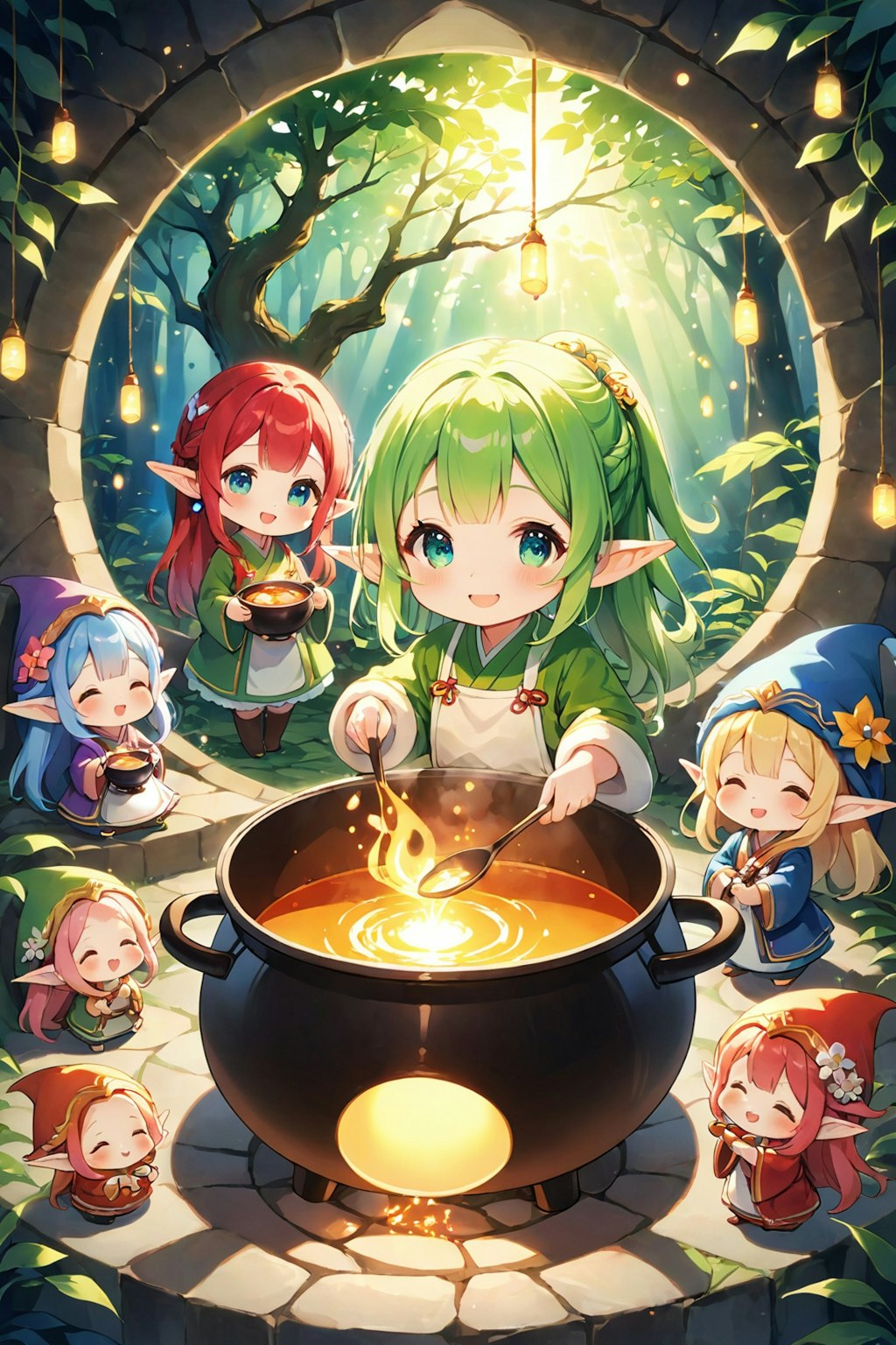 Elf preparing a meal 49