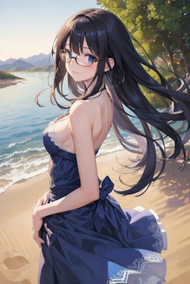 shoulder dress on beach