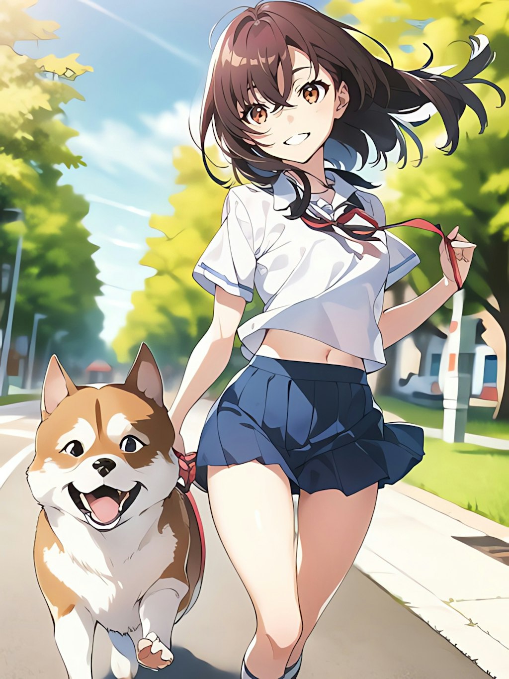 犬と女の子