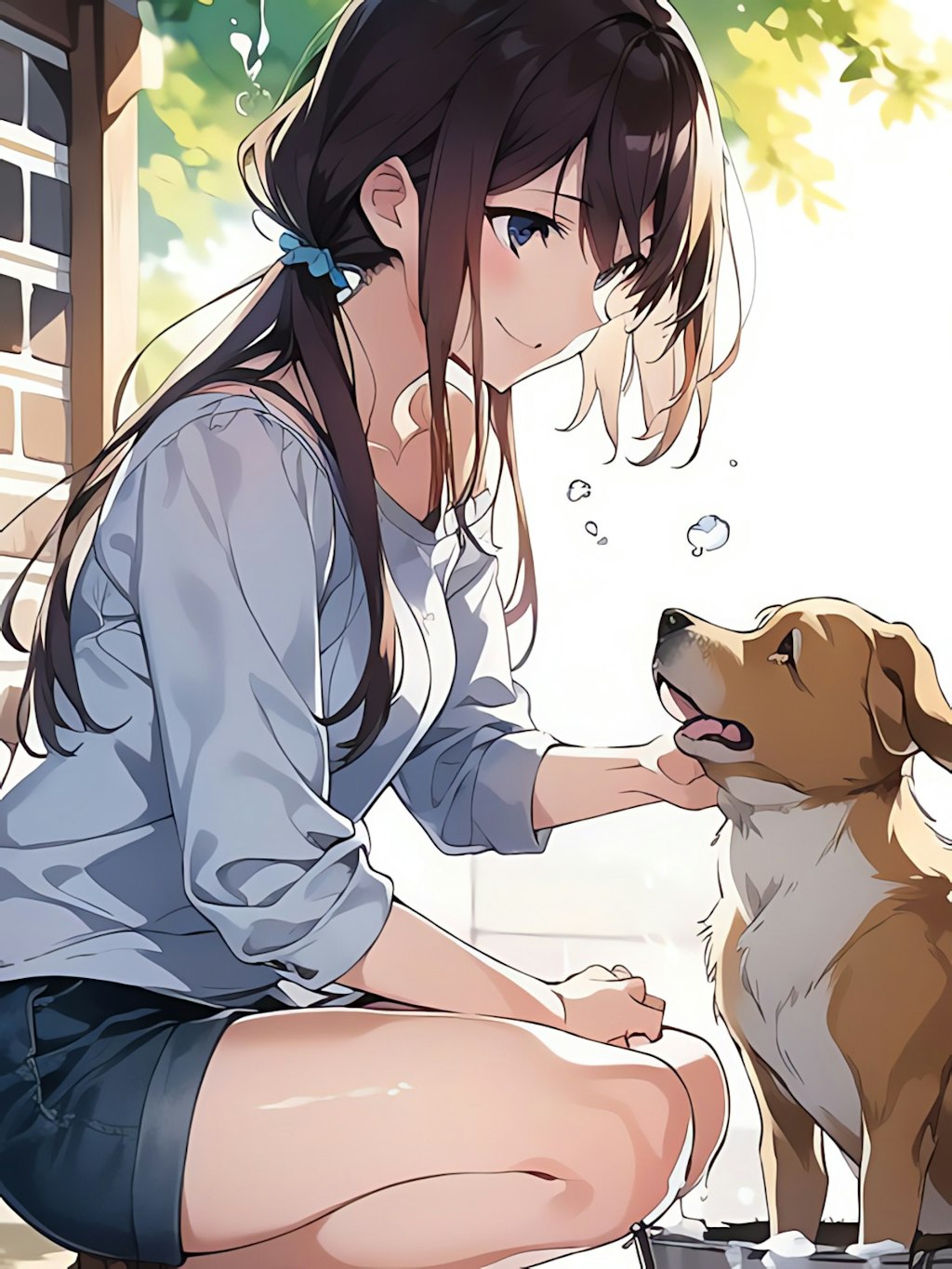 犬と女の子