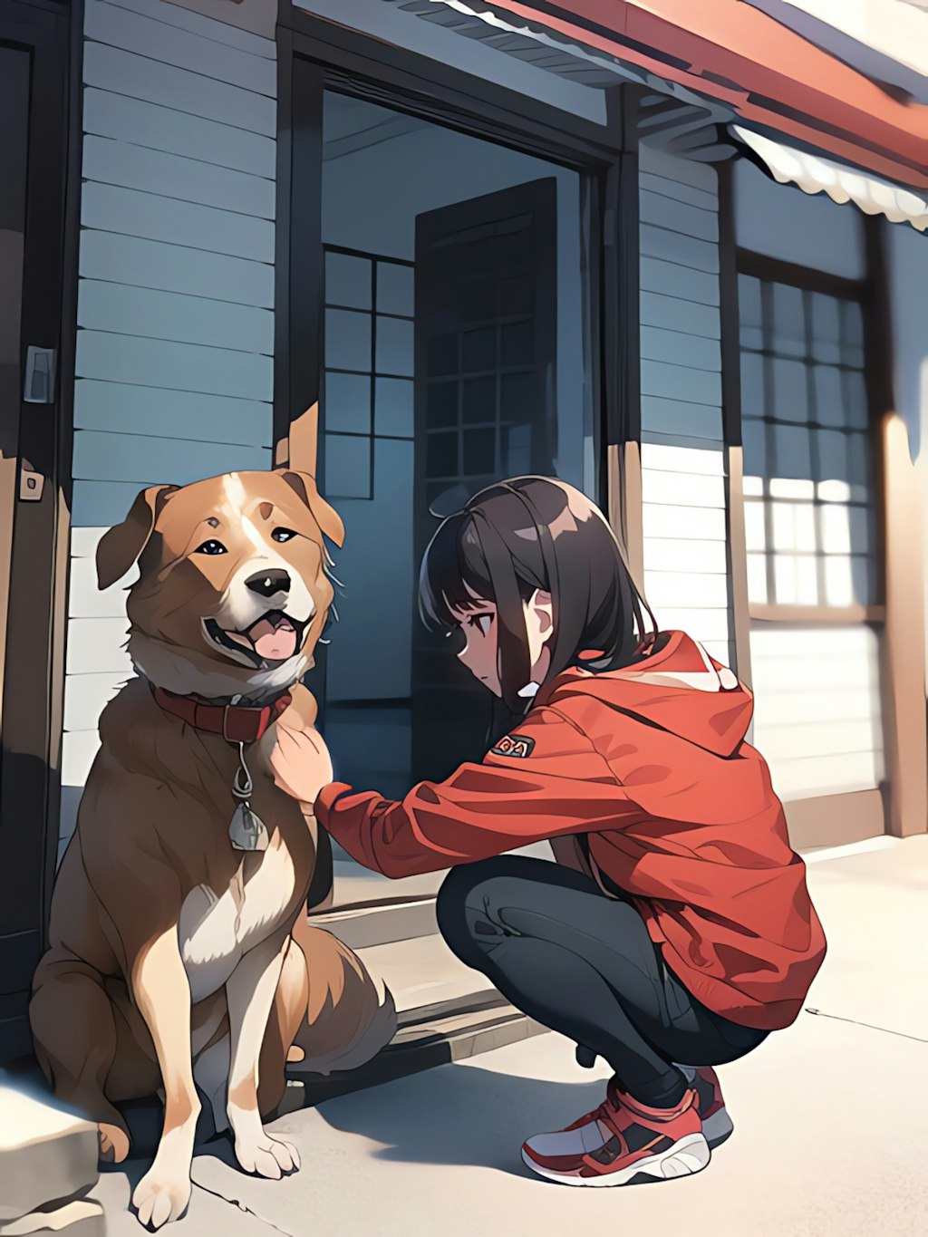 犬と女の子