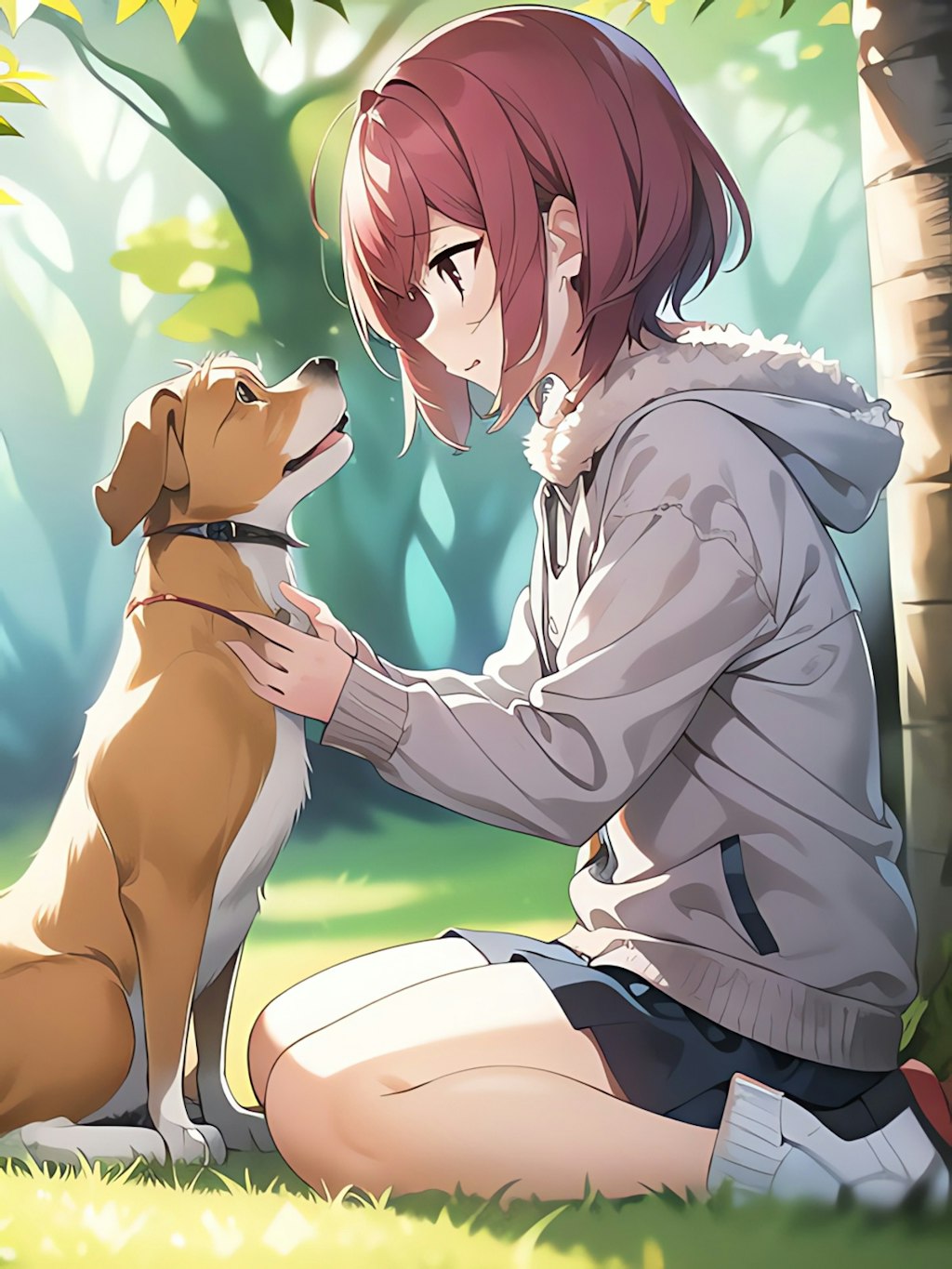 犬と女の子