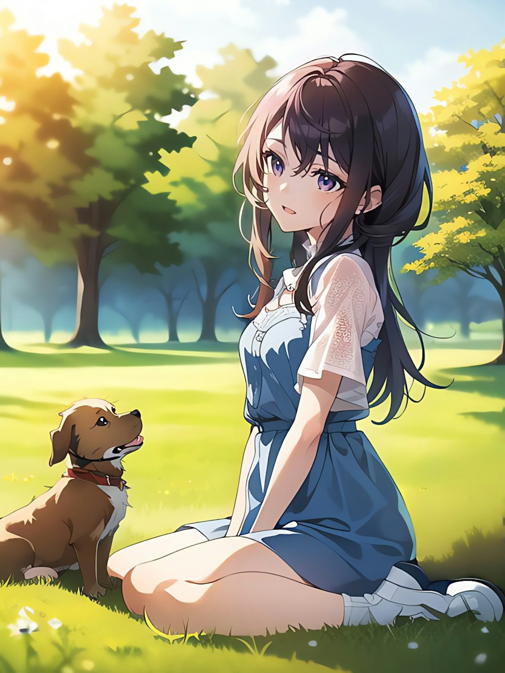 犬と女の子