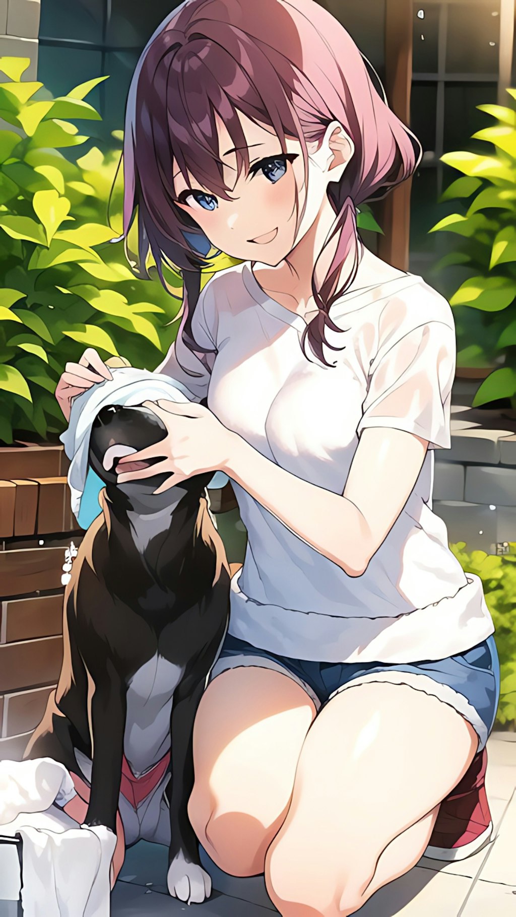 犬と女の子