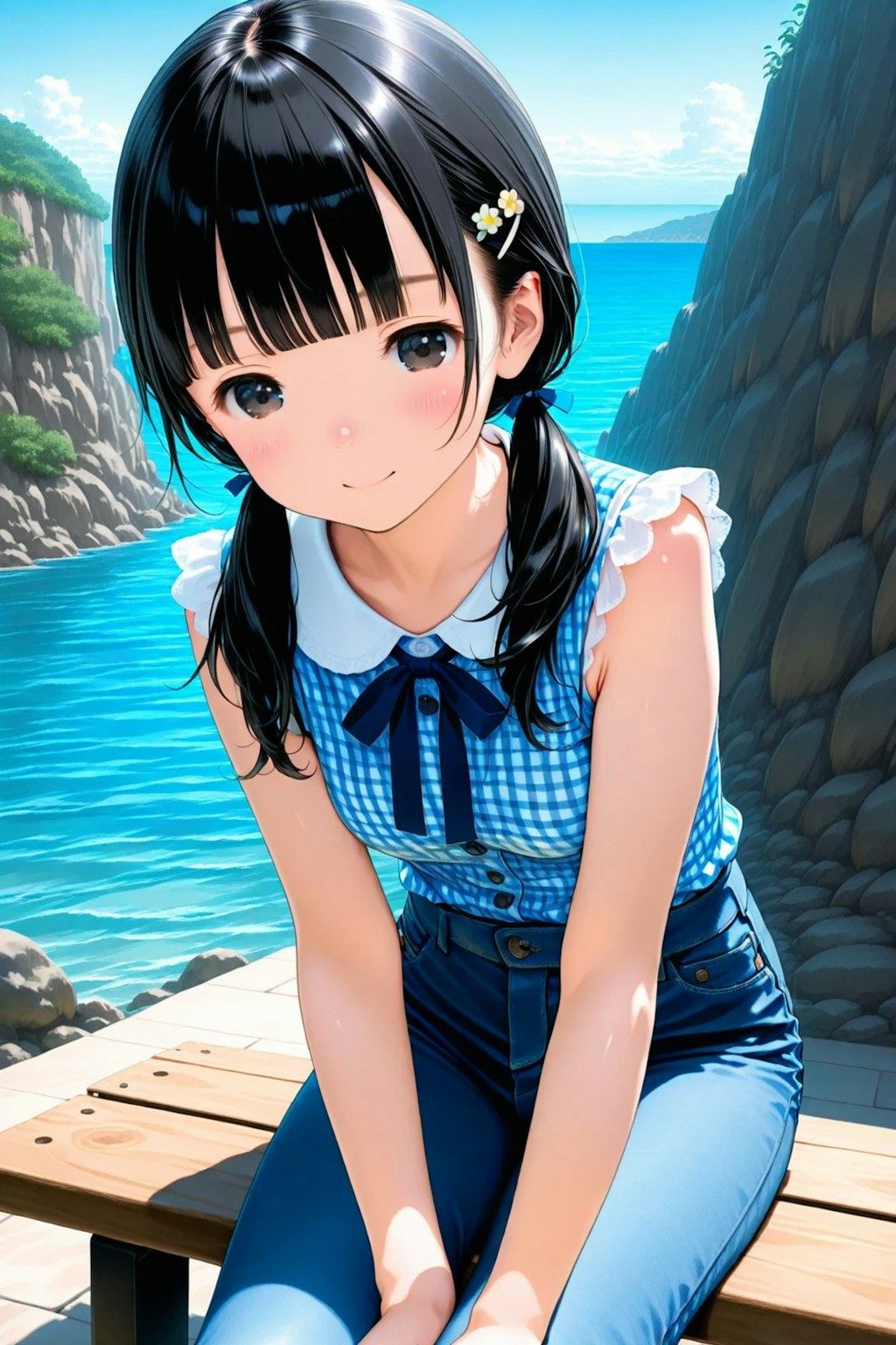 夏休みの次女ちゃん🌕✨