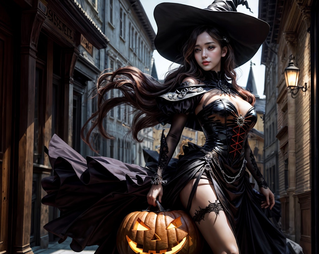 ハロウィンナイトの魔女の朝