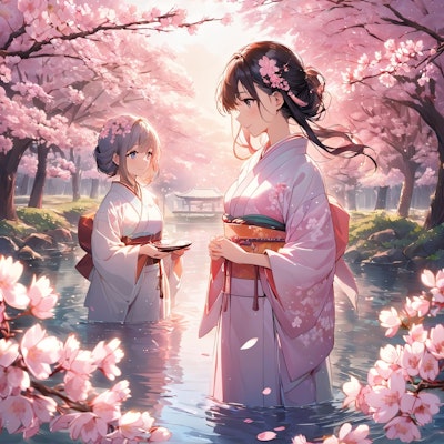 神聖な桜の儀式