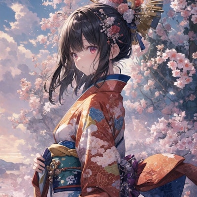 vivid kimono