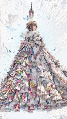 paper dress,