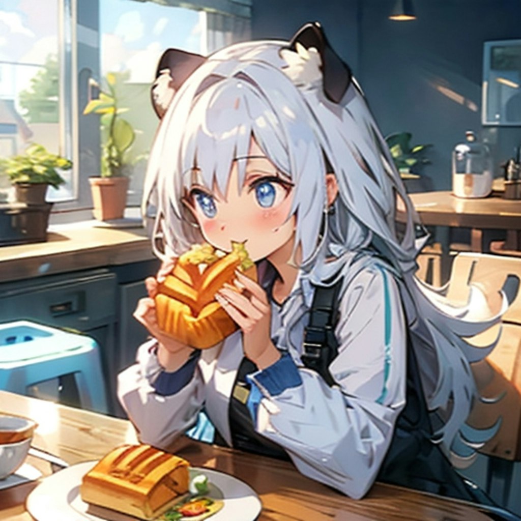 パンダコスプレでたべたのはパンだ