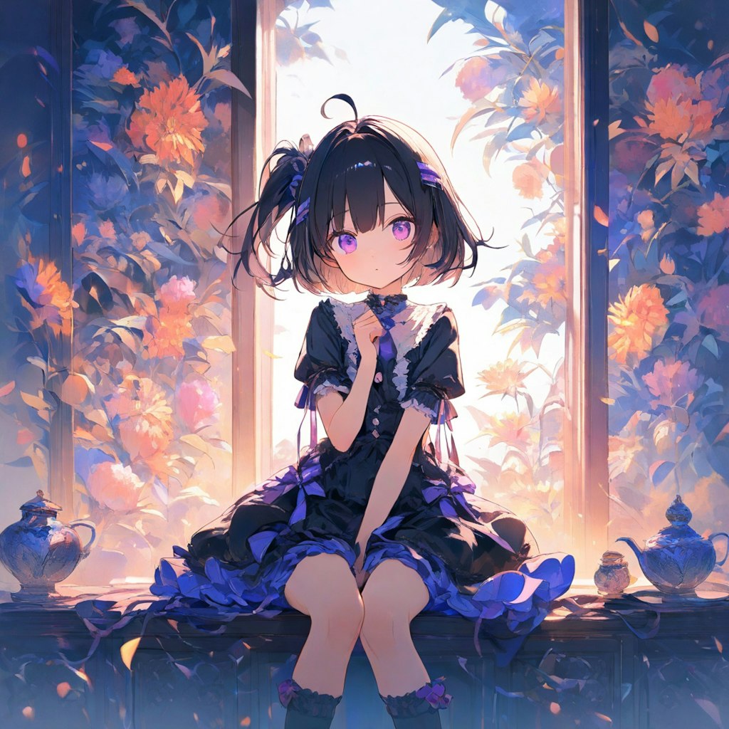 黒髪サイドアップちゃん