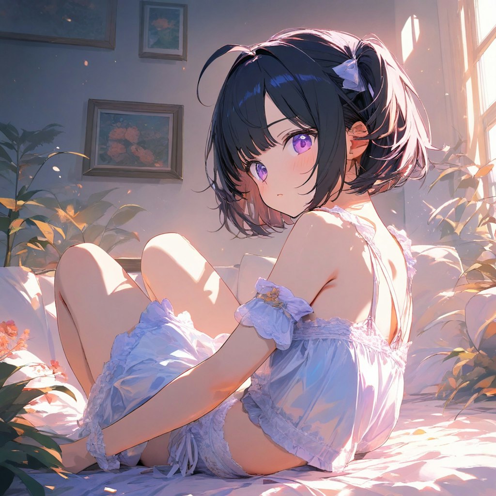 黒髪サイドアップちゃん