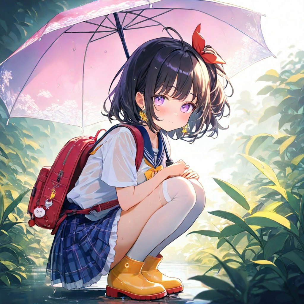 黒髪サイドアップちゃん