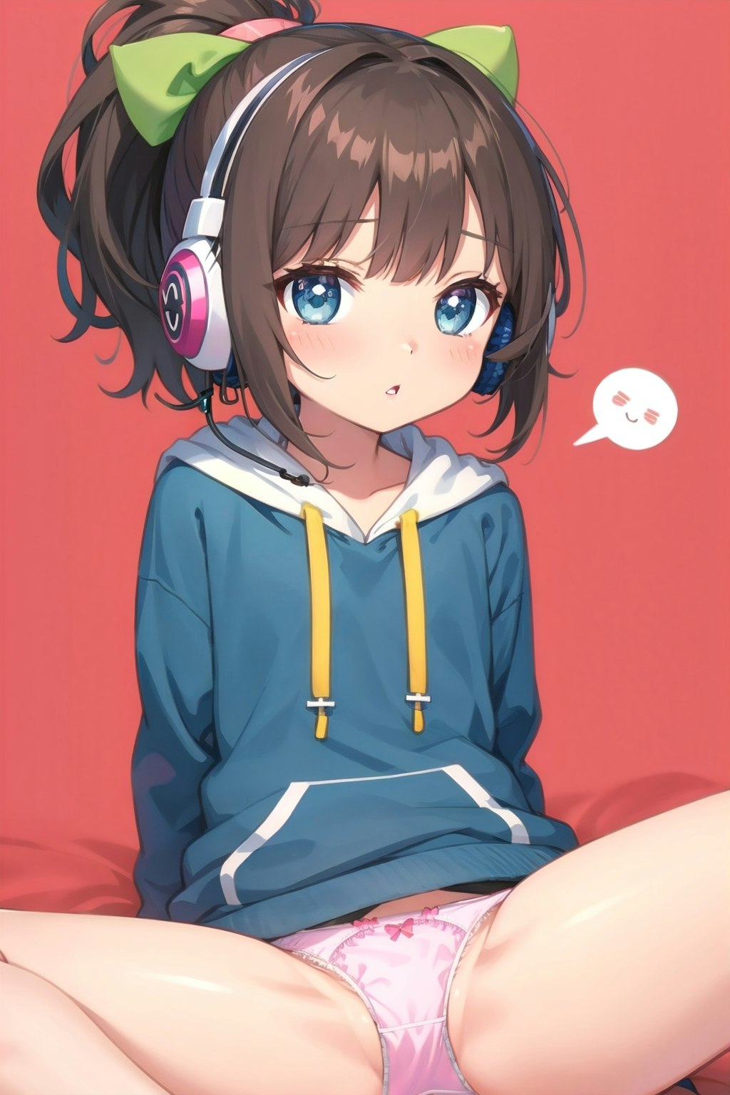 Girl with headphones