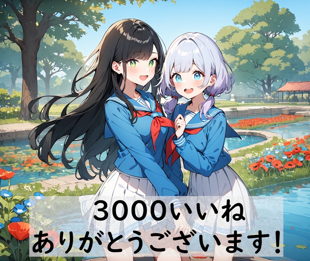 ３０００いいね、ありがとう！