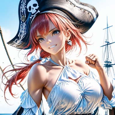 赤髪の女海賊船長XL